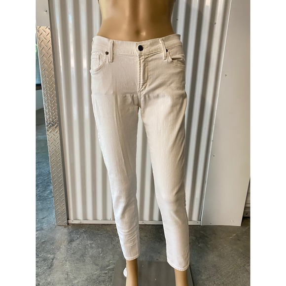 Citizens of Humanity Thompson Medium Rise 29" Skinny Jeans White Size 27 - Picture 1 of 9